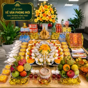 Mâm Cúng Thần Tài – Mâm Đủ
